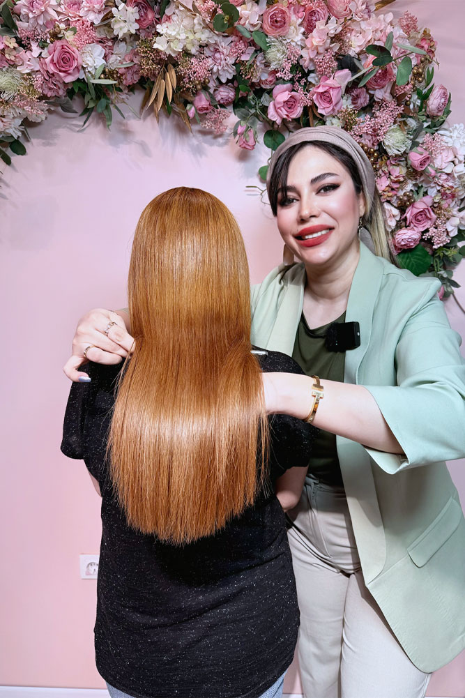 کراتین مو در کرج در سالن کراتین لیلی